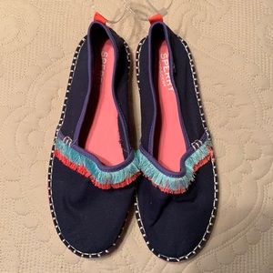 NWOT Sperry top sider canvas espadrille style slides sz3